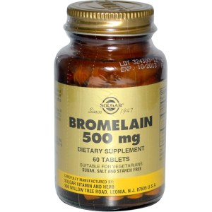 Bromelain, natural pineapple enzyme, that may help reduce post-operative bruising and swelling, lessen post-operative pain, help accelerate healing