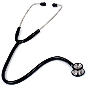 Dual-head stethoscope, stainless steel