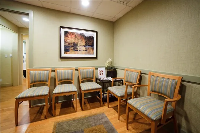 Waiting room at Central Park Oral & Maxillofacial Surgery in Midtown Manhattan